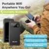 ECOVOX 2025 Upgraded Portable WiFi Hotspot ?C Global Unlimited 4G Data, No SIM Card Required, Tri-Band Support, Perfect for Home/RV/Travel/Outdoor Wireless WiFi Router